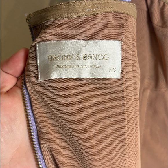 Bronx and Banco NWOT Eva Midi Dress in Lilac Floral Embroidery Size XS US 2 - Picture 14 of 14